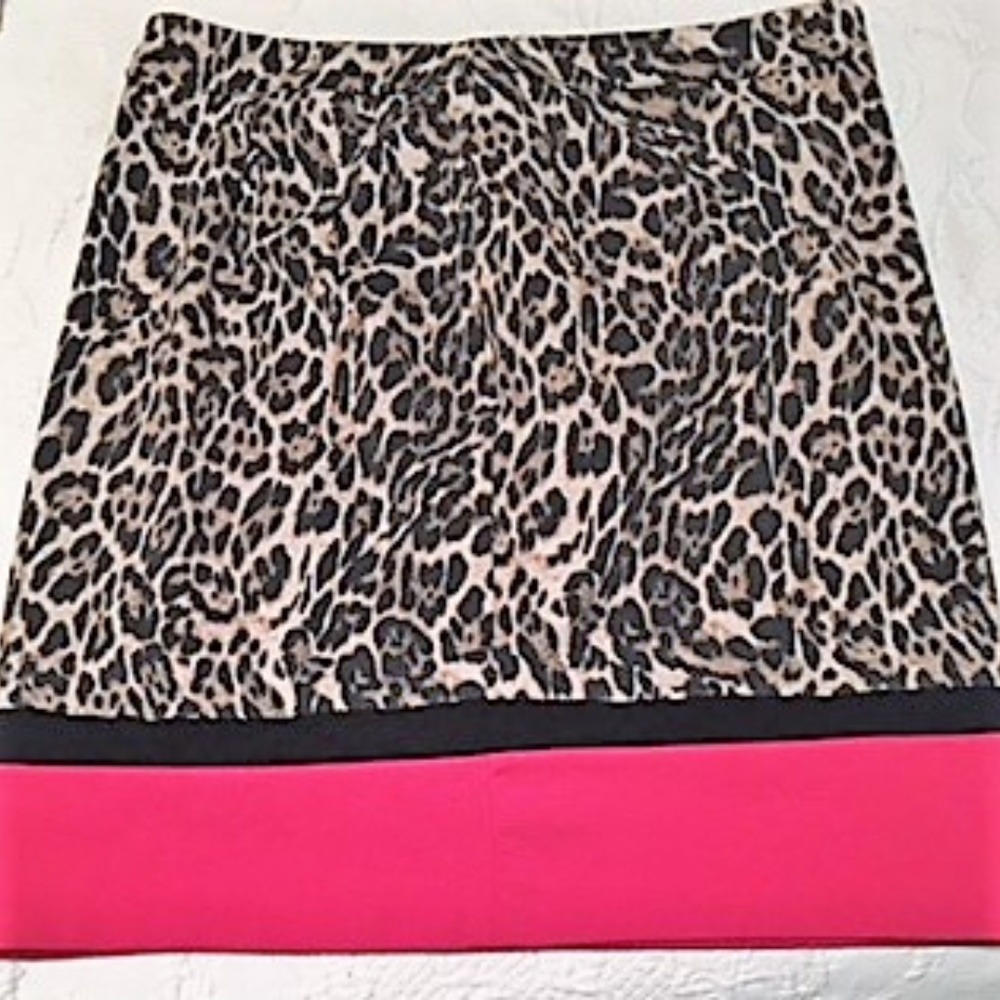 Leopard Print Skirt  Sz 10/12